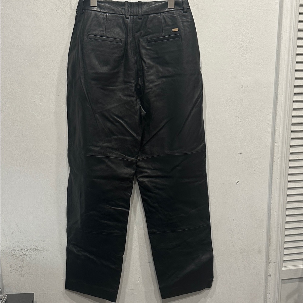 SCOTCH & SODA Leather Robyn trousers pants black size small NWT pockets - Picture 9 of 15